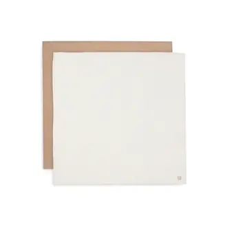 Jollein Hydrofiele Doek Large 115x115cm - Biscuit/Ivory - 2 Stuks