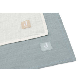 Jollein Hydrofiele Doek Large 115x115cm - Sea Green/Ivory - 2 Stuks