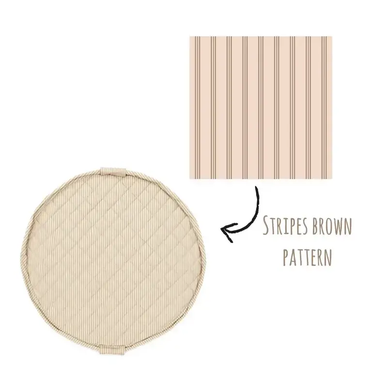 Play & Go Stripes Brown Organic Babymat
