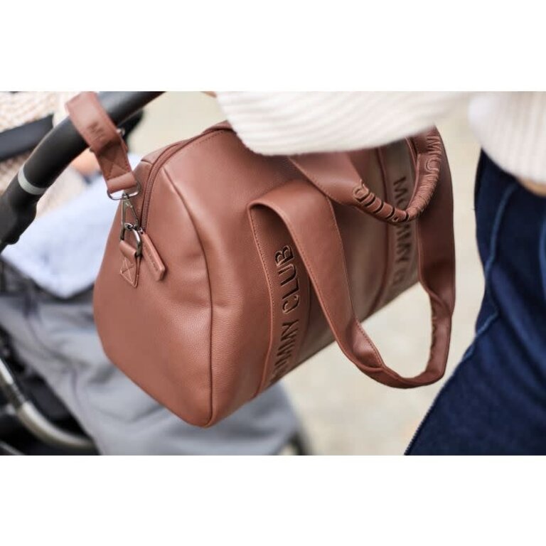 Childhome Verzorgingstas Mommy Club - Signature - Vegan Leer - Donker Bruin