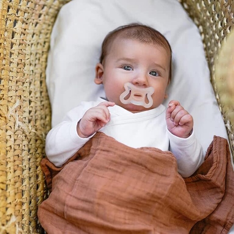 Suavinex ZERO.ZERO symmetrische fopspeen -2/2m Almond