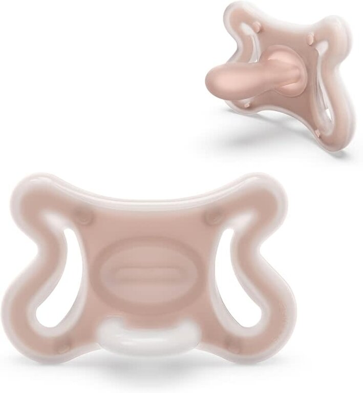 Suavinex ZERO.ZERO symmetrische fopspeen 0/6m Almond