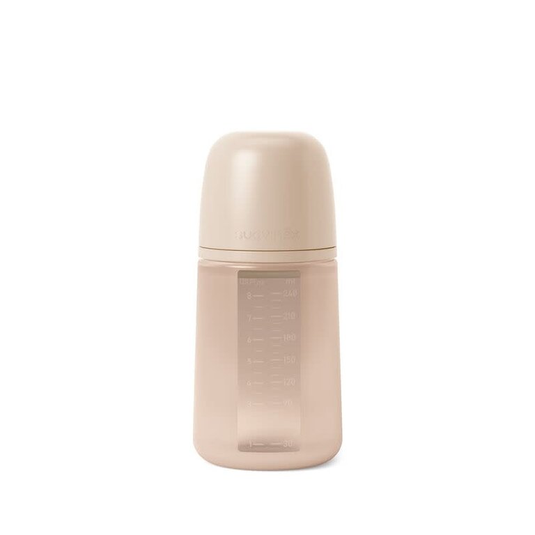 Suavinex COLOUR ESSENCE - Fles - Silicone - M - 250ML - Roze