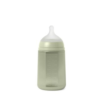 Suavinex COLOUR ESSENCE - Fles - Silicone - M - 250ML - Groen