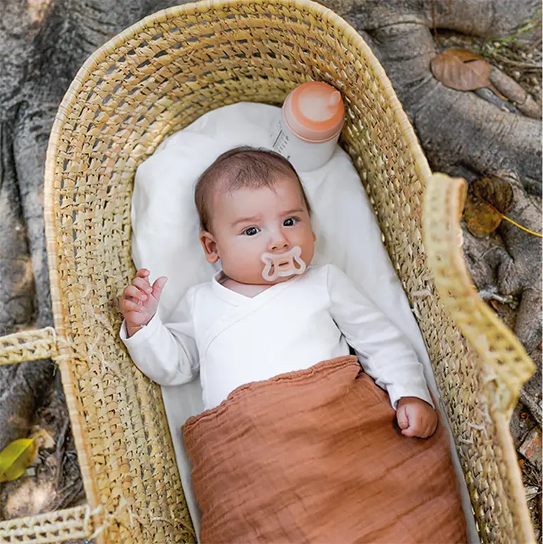 Suavinex ZERO.ZERO symmetrische fopspeen 0/6m Sand