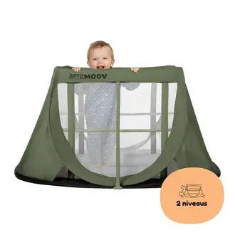 AeroMoov Instant Travel Cot - Green Moss
