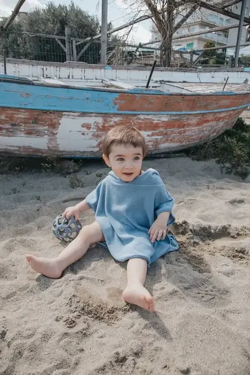 Bamboom Siliconen Bal - Blauw