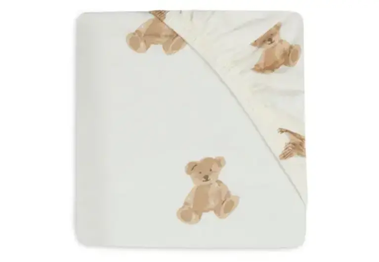 Jollein Hoeslaken Jersey 40/50x80/90cm - Teddy Bear