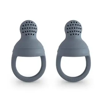 Mushie Fresh Food Feeder Silicone 2-Pack - Tradewinds