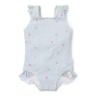 Little Dutch Badpak - Blauw - Sunny Flowers