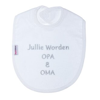 Slab - Jullie Worden Oma & Opa - Wit/Grijs