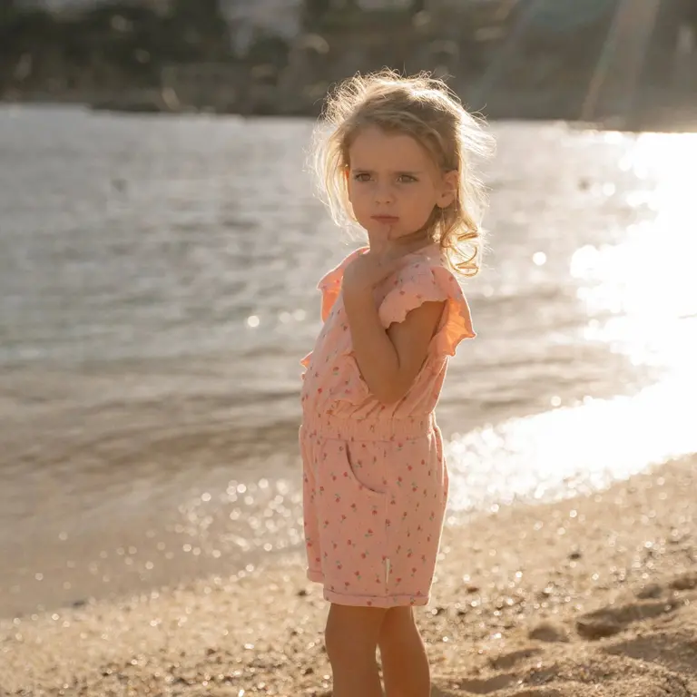 Little Dutch Playsuit - Roze - Sunny Flowers