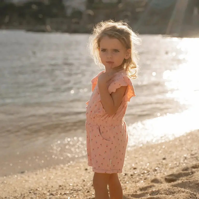 Little Dutch Playsuit - Roze - Sunny Flowers