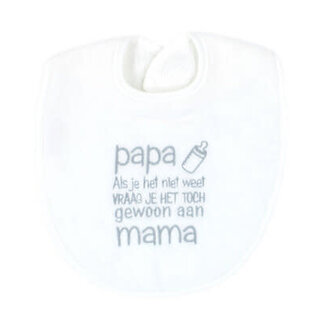 Petit Villain Slab - Papa Niet Weet - Wit/Grijs