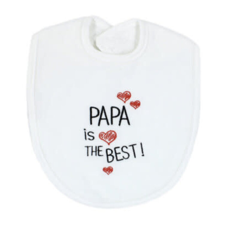 Petit Villain Slab - Papa Is TheBest - Wit/Zwart