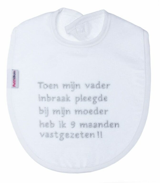 Petit Villain Slab - Vader Inbraak - Wit/Grijs