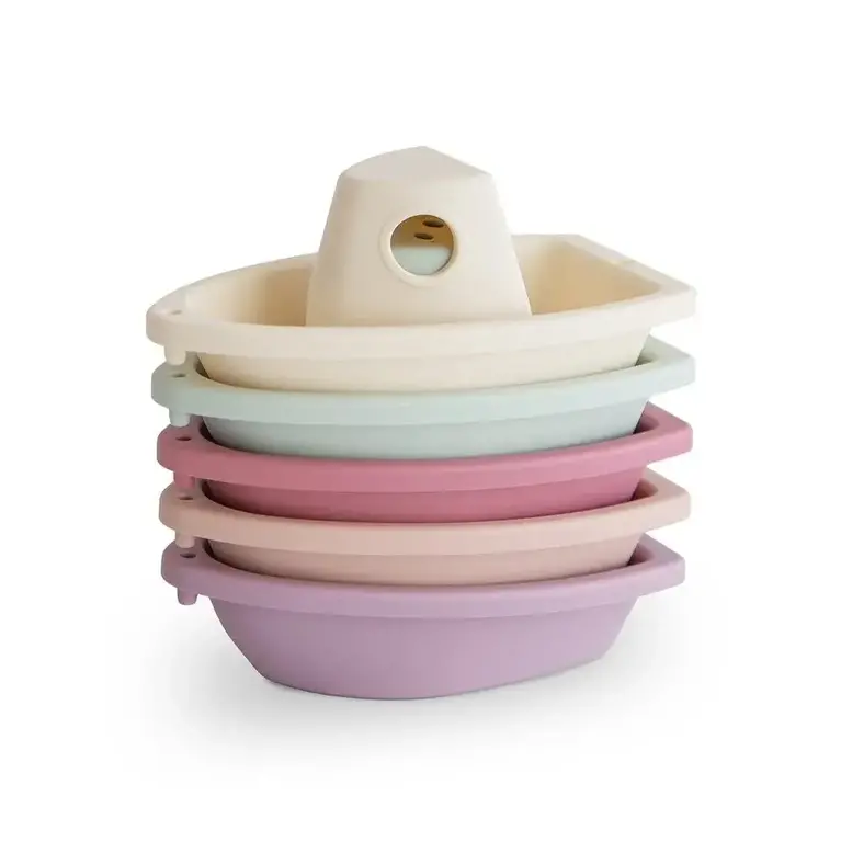 Mushie Bath Boats- Petal