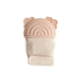 Mushie Teething Mitten - Blush