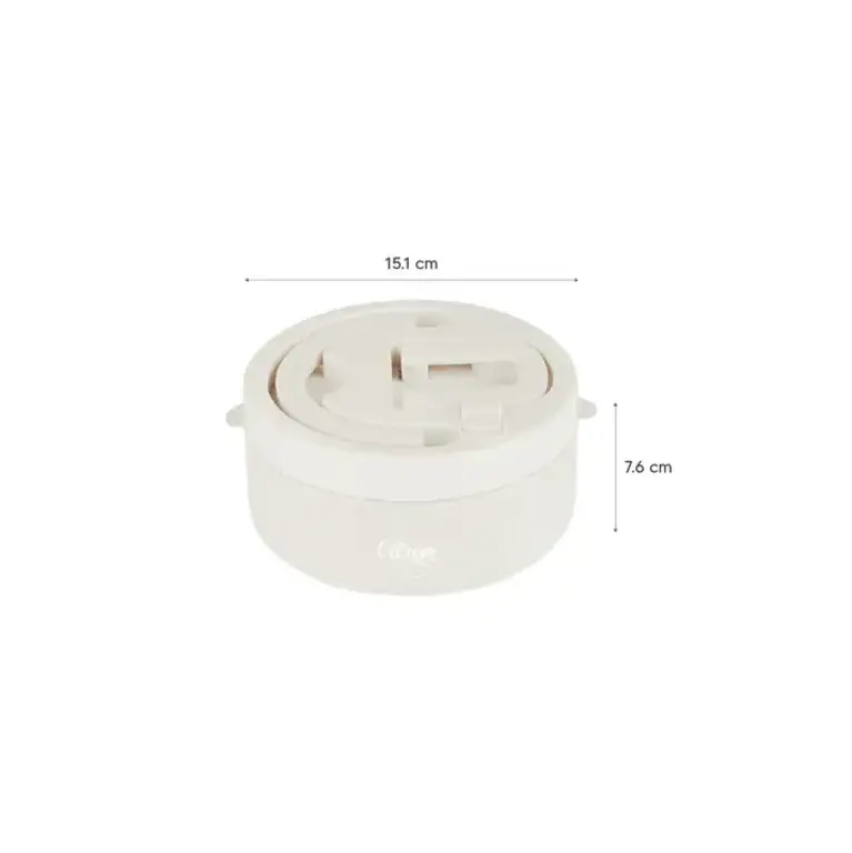 Citron Stainless Steel Food Jar 400ml Beige