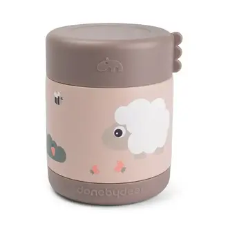 Done by Deer Insulated food jar - Tiny farm - Powder - 300 ml