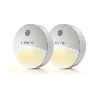 Luvion Stopcontact Nachtlampje Wit 2Pcs