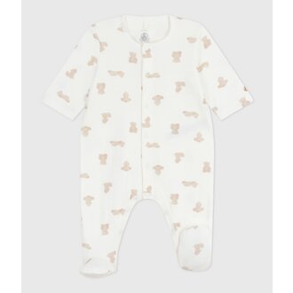 Petit Bateau Babypyjama in tubic met berenprint