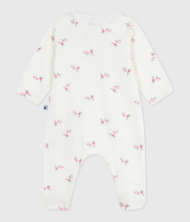 Petit Bateau Katoenen babypyjama met bloemenprint