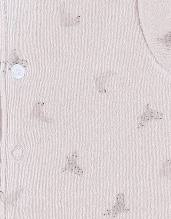 Noukie's Babypyjama van fluweel met zeehondenprint