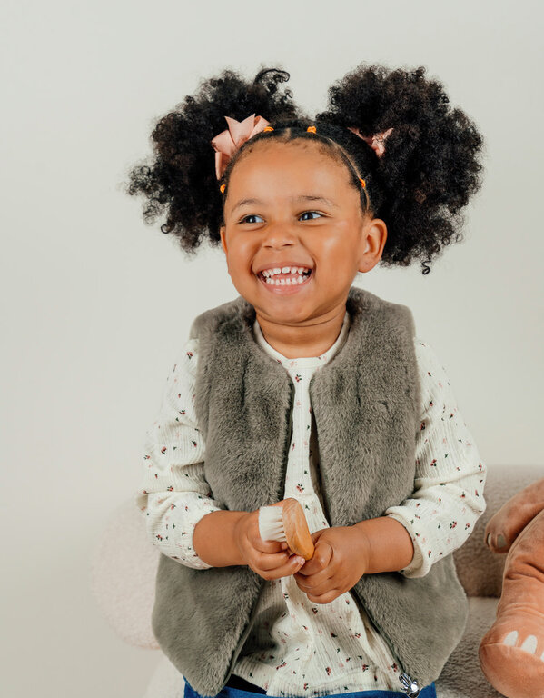 Noukie's Kaki mouwloos jasje in Groloudoux