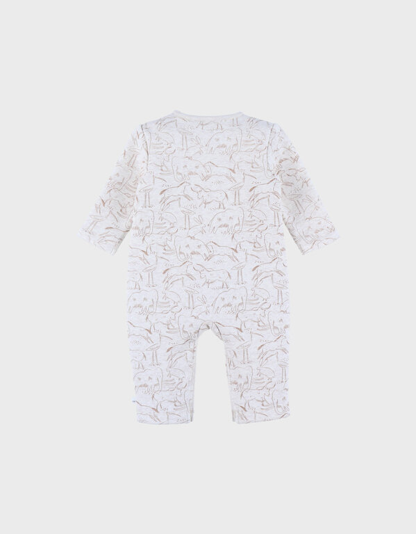 Noukie's Sweatoloudoux jumpsuit met mammoetprint