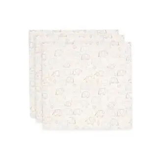 Jollein Hydrofiele Doek Small 70x70cm - Elephant Tales - 3 Stuks
