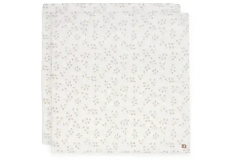 Jollein Hydrofiele Doek Large 115x115cm - Leafy Dreams - 2 Stuks