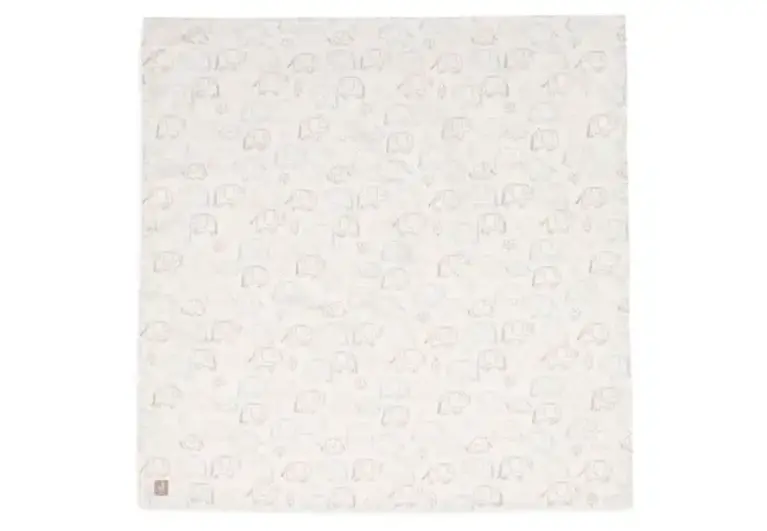 Jollein Hydrofiele Doek Large 115x115cm - Elephant Tales - 2 Stuks