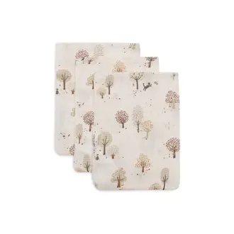 Jollein Hydrofiel Washandje 15x20cm - Tiny Park - 3 Stuks