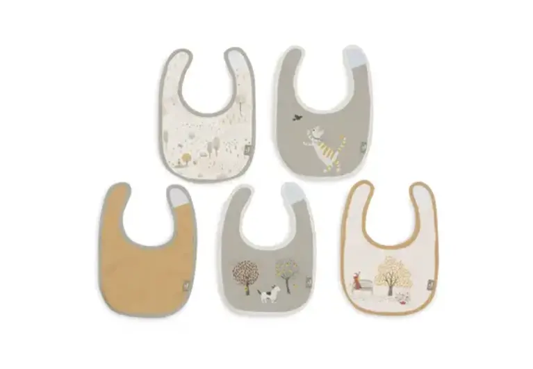 Jollein Slab Jersey Waterproof - Tiny Park - 5 Stuks