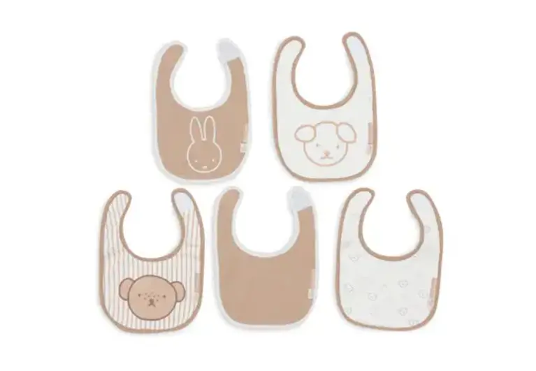 Jollein Slab Jersey Waterproof - Miffy Heads - 5 Stuks