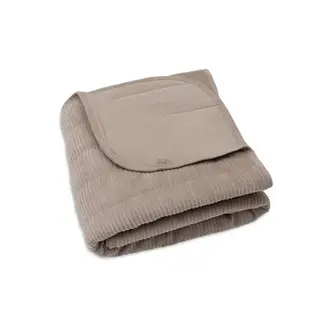 Jollein Deken Wieg 75x100cm Velvet Rib - Milky Coffee