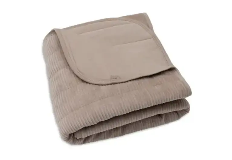 Jollein Deken Wieg 75x100cm Velvet Rib - Milky Coffee