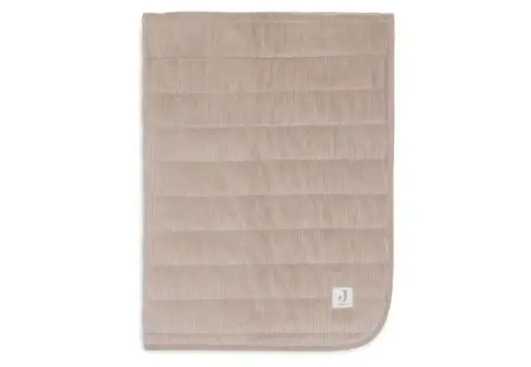 Jollein Deken Wieg 75x100cm Velvet Rib - Milky Coffee