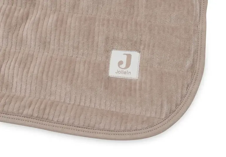 Jollein Deken Wieg 75x100cm Velvet Rib - Milky Coffee