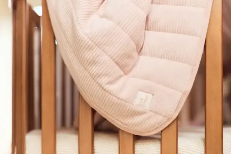 Jollein Deken Wieg 75x100cm Velvet Rib - Wild Rose