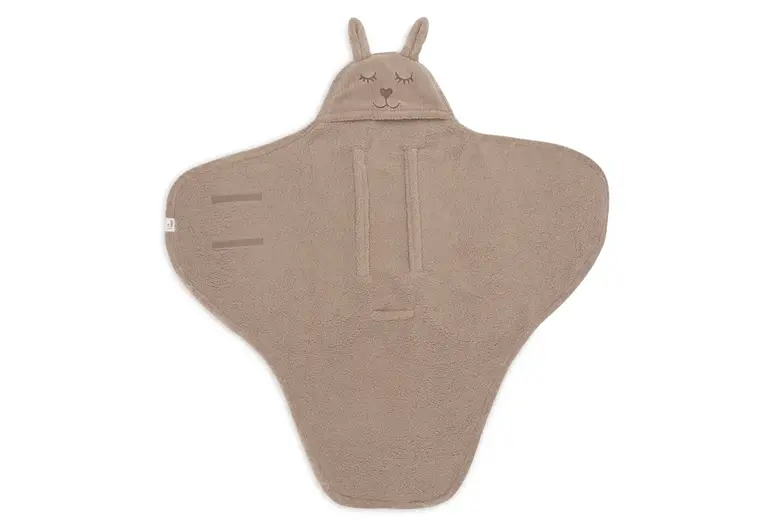 Jollein Wikkeldeken - Bunny - Cloudy Rib Milky Coffee