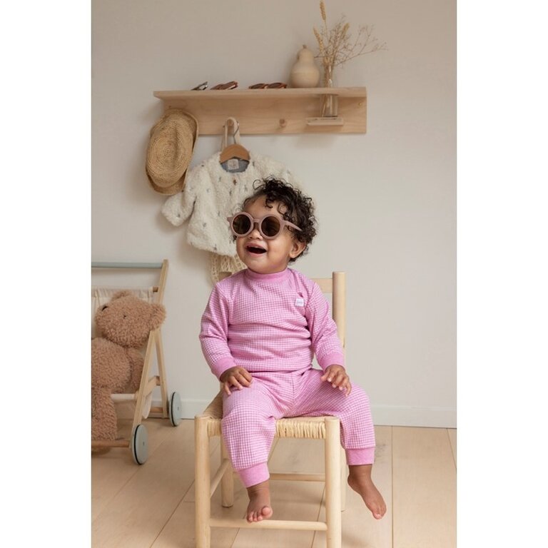 Feetje Wafelpyjama Pink Melange