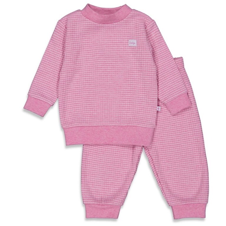 Feetje Wafelpyjama Pink Melange