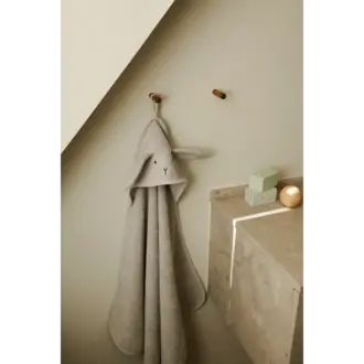 Liewood Albert Rabit Hooded Towel - Rabbit Dumbo Grey