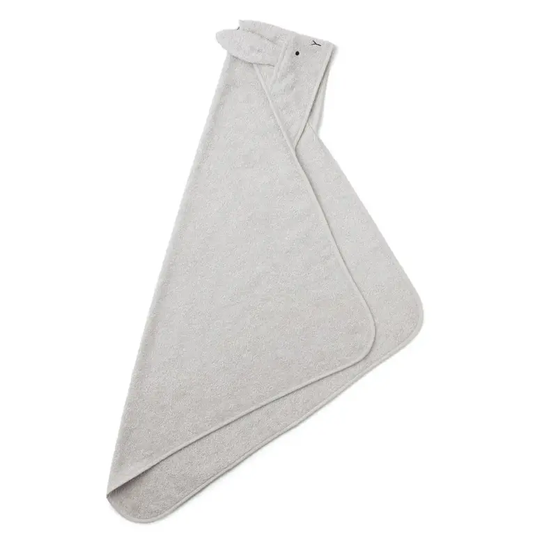 Liewood Albert Rabit Hooded Towel - Rabbit Dumbo Grey