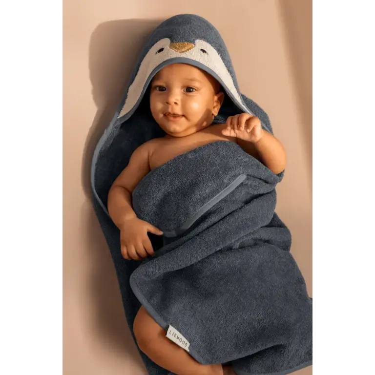 Liewood Albert Hooded Towel - Oceanview Mix