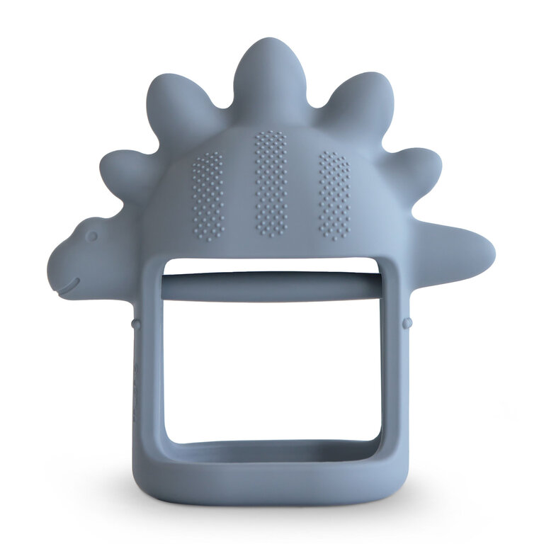 Mushie Teether No-Drop - Dino/tradewinds