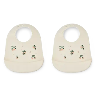 Liewood Tilda Silicone Bib 2-Pack - Peach