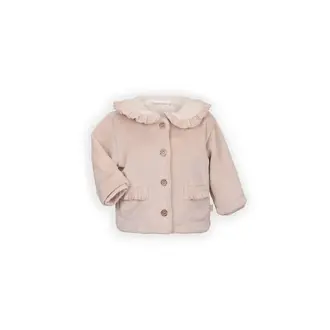 Bamboom Curderoy jas met teddy kraag - Vintage Pink